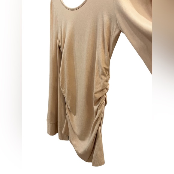 Boston Proper Women’s Flared Sleeve Top with Cinched Side Hem - Size S - Picture 3 of 7